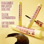Maybelline Colossal Bubble Washable Mascara Makeup, High Intensity, Blackest Black