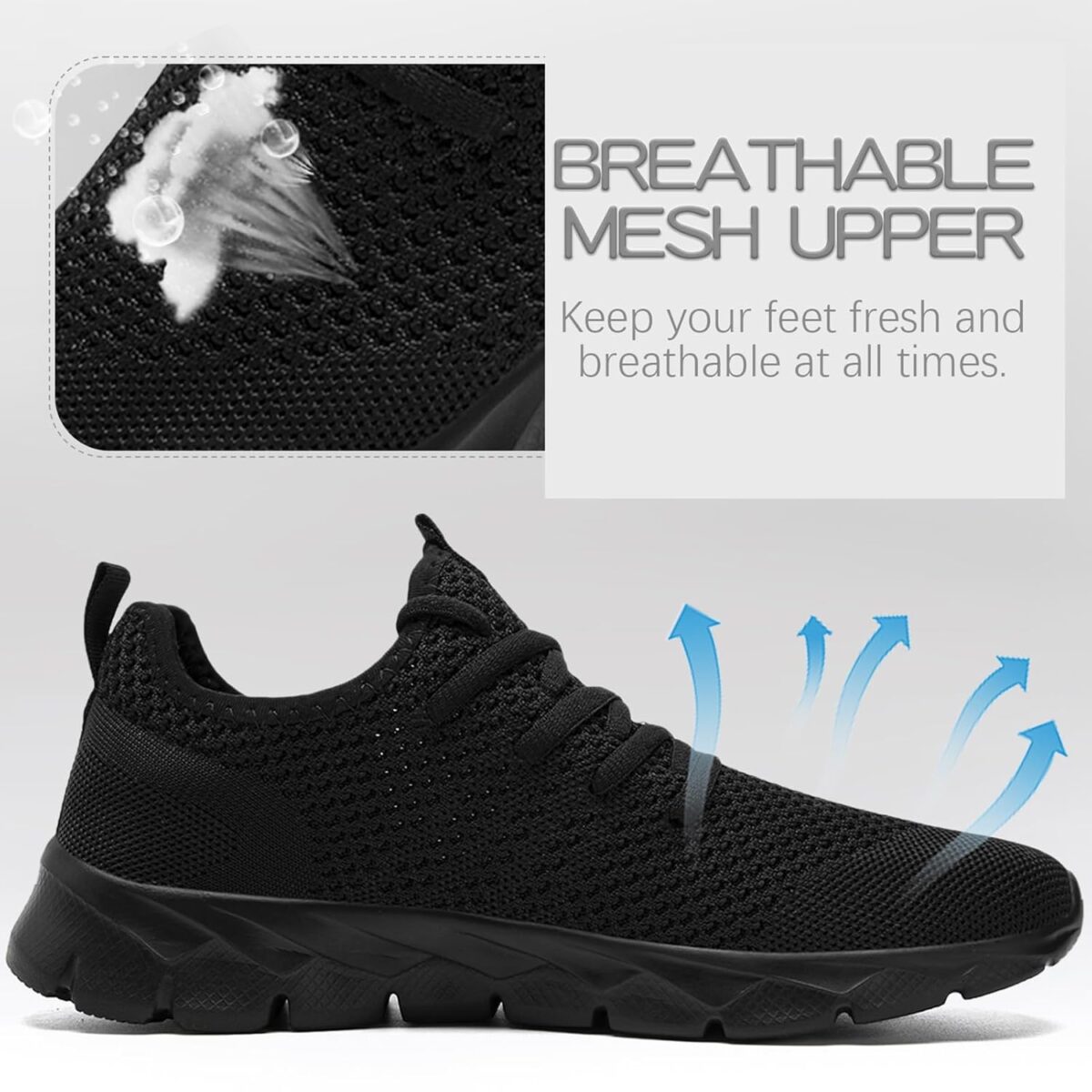 Mens Running Shoes Fashion Sneakers Tennis Walking Shoes Lightweight Athletic Gym Workout Shoes