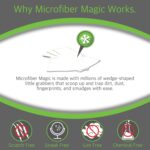 Microfiber Magic Streak Free Cleaning Cloth 6 Pack Clean Any Surface With Just Water Eco Friendly Environmentally Safe Perfect for Window, Mirror, Kitchen, Counters, Appliances,...