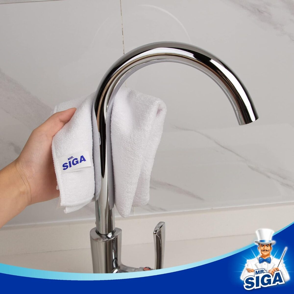 MR.SIGA Microfiber Cleaning Cloth,Pack of 12,Size:12.6" x 12.6"