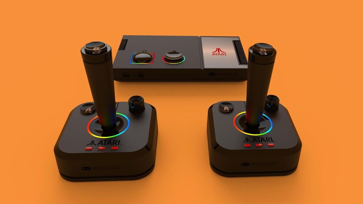 My Arcade Atari Game Station Pro: Retro Video Game Console with 200+ Games, Wireless Joysticks, RGB LED Lights, Atari 2600/5200/7800 and More
