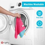 Orighty Microfiber Cleaning Cloth Pack of 12, Highly Absorbent Cleaning Supplies, Lint Free Cloths for Multiple-use, Powerful Dust Removal Clean Rags for House, Kitchen, Car...