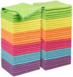 Orighty Microfiber Cleaning Cloth Pack of 12, Highly Absorbent Cleaning Supplies, Lint Free Cloths for Multiple-use, Powerful Dust Removal Clean Rags for House, Kitchen, Car...