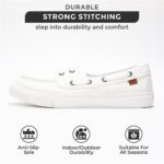 Project Cloud Sneakers for Women - Memory Foam Spring Shoes for Women Footwear - Slip-On Boat Shoes - Non Slip Fashion Sneakers - Lightweight Loafers (Seasalt)
