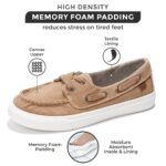 Project Cloud Sneakers for Women - Memory Foam Spring Shoes for Women Footwear - Slip-On Boat Shoes - Non Slip Fashion Sneakers - Lightweight Loafers (Seasalt)