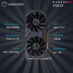Radeon RX 5700 XT Graphics Card, 8GB GDDR6 256-Bit RDNA Architecture 1755/1905 MHz (Base/Boost Clock) DirectX 12 Metal Backplate HDMI DP PCIe4.0 AAA PC Gaming Video Card