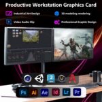 Radeon RX 590 8GB GEM Graphics Card, 2304SP 1469MHz GDDR5 256bit, RX590 GPU 8K Video Card with Dual Cooling Fan, HDMI, DP, DVI-Output, PCIE 3.0 * 16 for Computer Gaming and Office