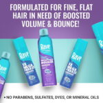 Rave Volume Boosting Weightless Mousse, Unscented, for All Hair Types, 7 oz
