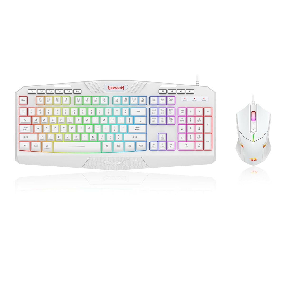 Redragon S101 Gaming Keyboard, M601 Mouse, RGB Backlit Gaming Keyboard, Programmable Backlit Mouse, Value Combo Set [New Version]