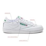 Reebok Men's Club C 85 Tennis Shoes, Casual Fashion White Sneakers