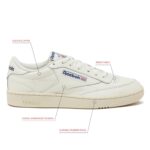 Reebok Men's Club C 85 Tennis Shoes, Casual Fashion White Sneakers