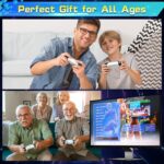 Retro Gaming Console, 20,000+ Retro Game Stick, 23 Emulators, 4K HD HDMI TV Game Stick, Includes 2 Wireless 2.4GHz Controllers,Plug & Play Video Games for TV(64GB)