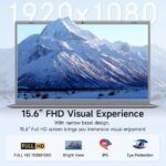 RNRUO 15.6 inch 1080p Laptop Computer 8GB RAM 256GB SSD with 4 Core Intel Pentium J3710 Up to 2.64 GHz, 1920*1080 IPS, WiFi 5 BT5.0, Windows 11