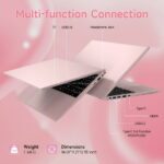 RNRUO 15.6" Windonws 11 Laptop, 12GB DDR5 512G SSD, Up to 3.6GHz Intel N150 Quad-Core, Fingerprint Backlit Keyboard WiFi 6 BT 5.2, 1080 FHD Display for Student, Business, Home...