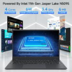 RNRUO 15.6" Windows 11 Pro Laptop, 16GB RAM 1TB SSD, Intel Celeron N5095 2.9GHz Fingerprint Backlit Keyboard 1920*1080 IPS FHD Display for Student, Home Office, Business