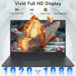 RNRUO 15.6" Windows 11 Pro Laptop, 16GB RAM 1TB SSD, Intel Celeron N5095 2.9GHz Fingerprint Backlit Keyboard 1920*1080 IPS FHD Display for Student, Home Office, Business