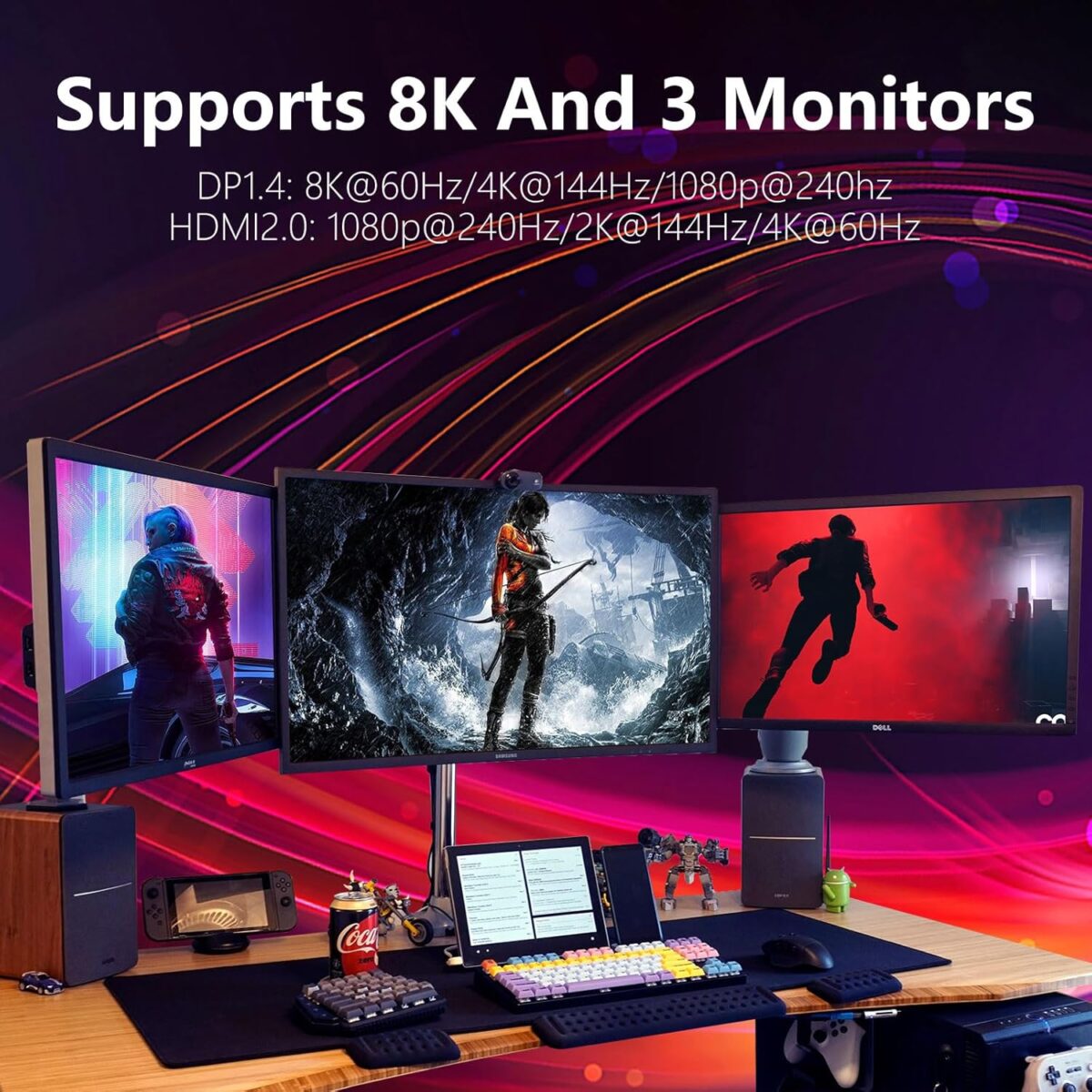 RTX 2060 Super 8GB Graphics Card 256Bit GDDR6 Video Card with Ray Tracing, Dual Fans, PCI Express x 16 3.0 HDMI Display Port DVI, Supports Up to 8K for Office Creative Work PC...