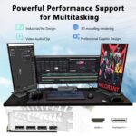RX 580 Graphics Card 8GB GDDR5 2048 SP PCIe 3.0 Dual Fan Cooling DirectX 12 256-Bit HDMI/DP/DVI Outputs Video vard for Gaming PC and Streaming
