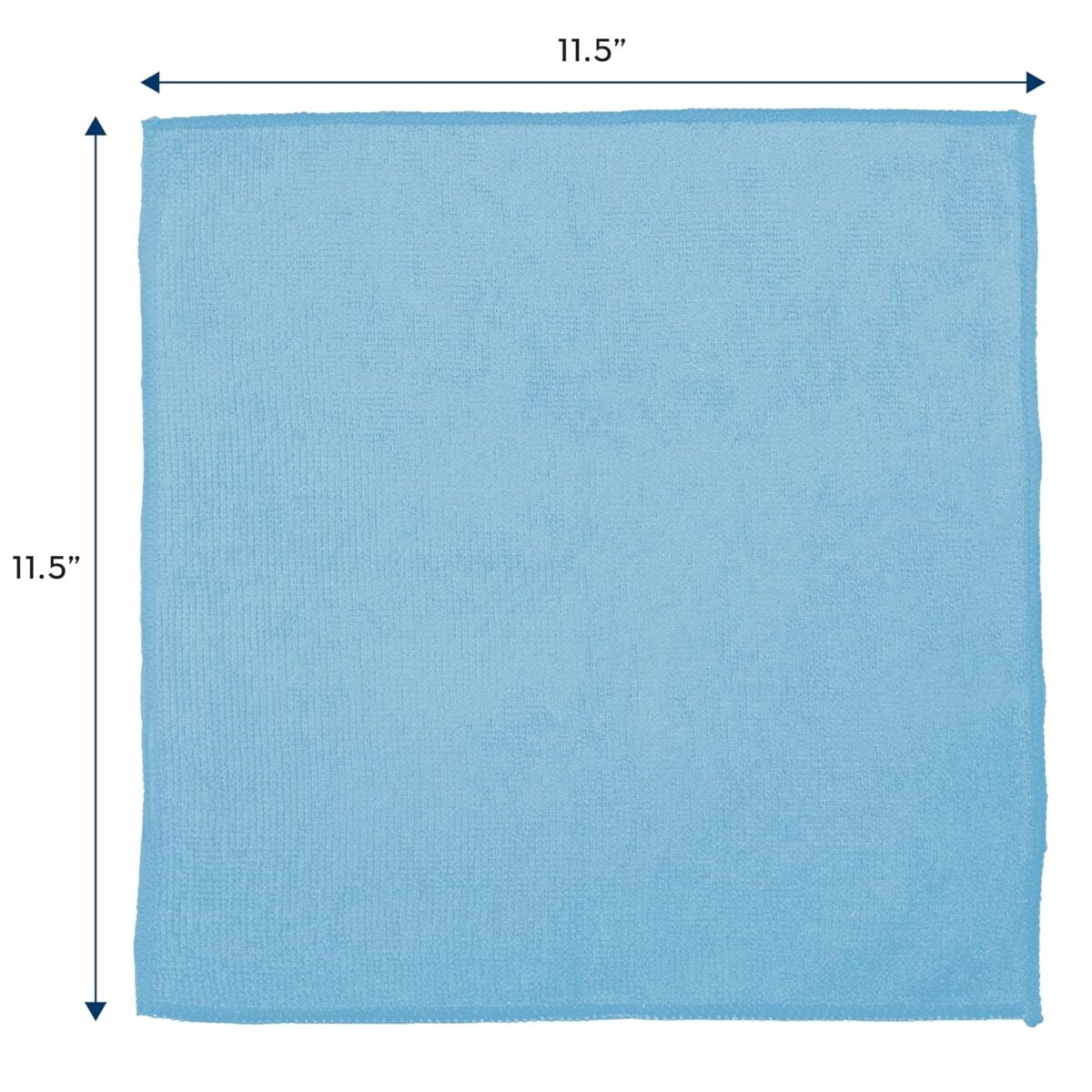 S&T INC. 100 Pack Microfiber Cleaning Cloth, Bulk Towels for Home, Reusable Microfiber Towels for Cars, Cleaning Rags, Light Blue, 11.5 Inches x 11.5 Inches, 100 Count
