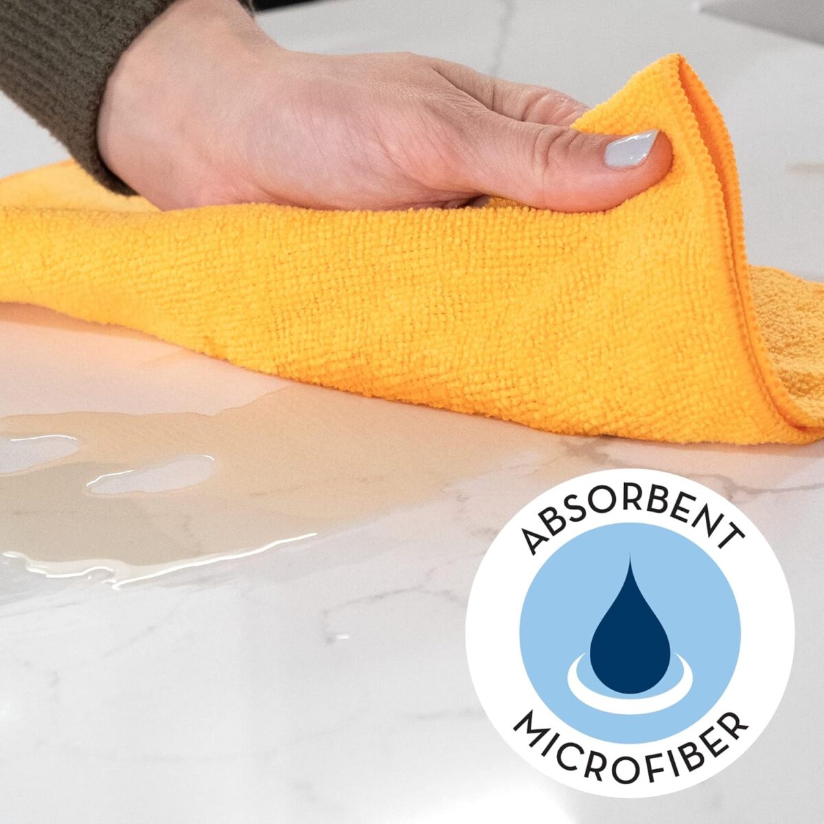 S&T INC. 100 Pack Microfiber Cleaning Cloth, Bulk Towels for Home, Reusable Microfiber Towels for Cars, Cleaning Rags, Assorted, 11.5 Inches x 11.5 Inches, 100 Count