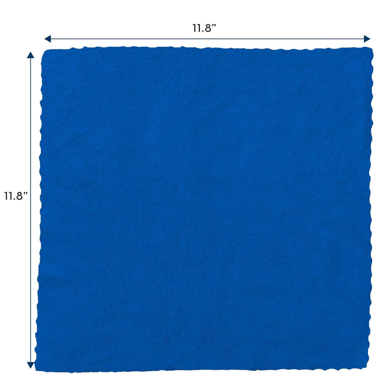 S&T INC. 50 Pack Microfiber Cleaning Cloth with Box, Bulk Towels for Home, Reusable Microfiber Towels for Cars, Cleaning Rags, Blue, 11.8 Inches x 11.8 Inches, 50 Count