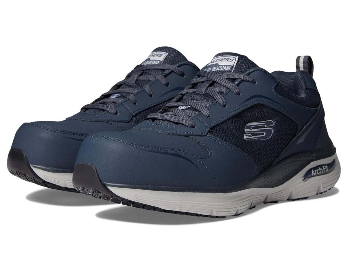 Skechers Men's Lace Up Safety Arch Fit Sr Comp Toe