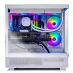 Skytech Azure Gaming PC Desktop, Ryzen 7 9700X 3.8 GHz (5.5GHz Turbo Boost), NVIDIA RTX 4060 8GB GDDR6, 1TB SSD, 16GB DDR5 RAM 6000, 650W Gold PSU, 360mm ARGB AIO, Wi-Fi, Win 11...