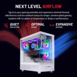 Skytech Azure Gaming PC Desktop, Ryzen 7 9700X 3.8 GHz (5.5GHz Turbo Boost), NVIDIA RTX 4060 8GB GDDR6, 1TB SSD, 16GB DDR5 RAM 6000, 650W Gold PSU, 360mm ARGB AIO, Wi-Fi, Win 11...