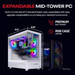 Skytech Azure Gaming PC Desktop, Ryzen 7 9700X 3.8 GHz (5.5GHz Turbo Boost), NVIDIA RTX 4060 8GB GDDR6, 1TB SSD, 16GB DDR5 RAM 6000, 650W Gold PSU, 360mm ARGB AIO, Wi-Fi, Win 11...