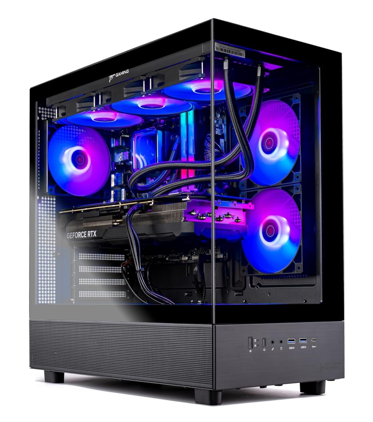 Skytech Gaming Azure 3 Desktop PC, Ryzen 7 7800X3D 4.2 GHz (5GHz Turbo), NVIDIA RTX 5060 Ti 16GB, 1TB Gen4 NVMe SSD, 32GB DDR5 RAM 6000 RGB, 650W Gold PSU, 360mm ARGB AIO,...