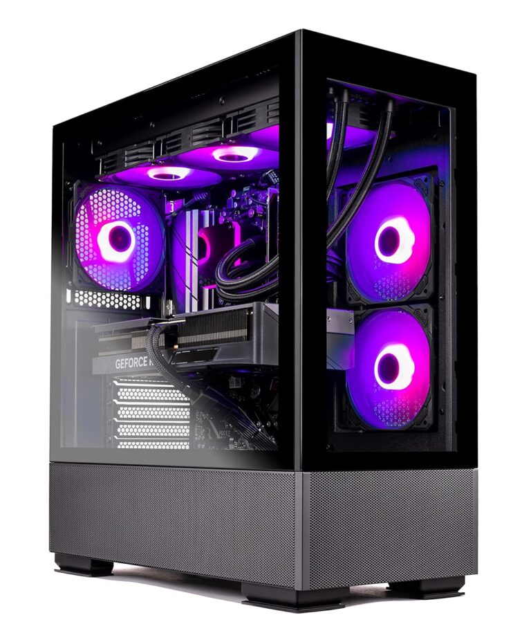 Skytech Gaming PC Desktop – Intel Core i7 12700F 2.1 GHz, NVIDIA RTX 4070 Ti, 1TB NVME SSD, 16GB DDR4 RAM 3200, 750W Gold PSU, 360mm AIO, 11AC Wi-Fi, Windows 11 Home 64-bit,Black