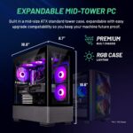 Skytech Gaming PC Desktop – Intel Core i7 12700F 2.1 GHz, NVIDIA RTX 4070 Ti, 1TB NVME SSD, 16GB DDR4 RAM 3200, 750W Gold PSU, 360mm AIO, 11AC Wi-Fi, Windows 11 Home 64-bit,Black