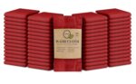 Softolle 100% Cotton Ring Spun Wash Cloths – Bulk Pack of Washcloths – 12x12 Inches – Wash Cloth for Face, Highly Absorbent, Soft and Face Towels (Burgundy, 60 Pack)