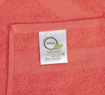 Softolle 100% Cotton Ring Spun Wash Cloths – Bulk Pack of Washcloths – 12x12 Inches – Wash Cloth for Face, Highly Absorbent, Soft and Face Towels (Coral, 24 Pack)