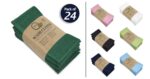 Softolle 100% Cotton Ring Spun Wash Cloths – Bulk Pack of Washcloths – 12x12 Inches – Wash Cloth for Face, Highly Absorbent, Soft and Face Towels (Dark Green, 24 Pack)