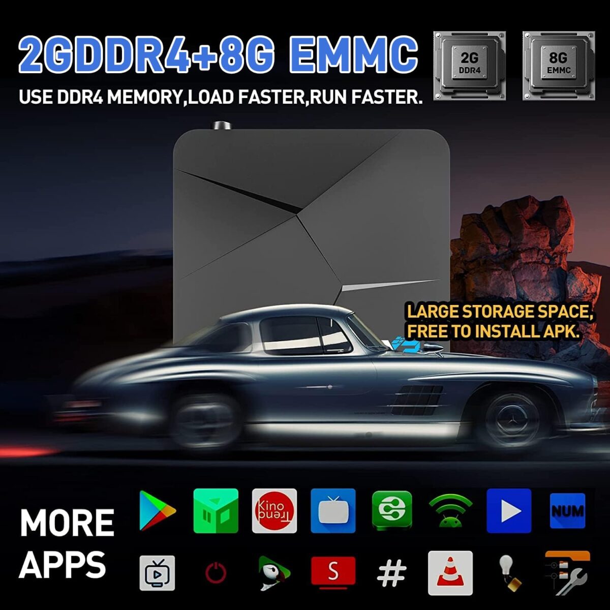 Super Console X2 Pro Retro Game Console Pre-Built-in 100000+Games, Retro Game Console with 65+ emulators,EmuELEC 4.5/Android 9.0，4K UHD Display