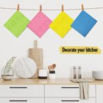 Swedish Dishcloths for Kitchen | 10 Pack Cellulose Sponge Dish Cloths Washable | Non-Scratch Reusable Towels Rags Ultra-Absorbent Cleaning Cloths Quick Drying