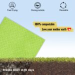 Swedish Dishcloths for Kitchen | 10 Pack Cellulose Sponge Dish Cloths Washable | Non-Scratch Reusable Towels Rags Ultra-Absorbent Cleaning Cloths Quick Drying
