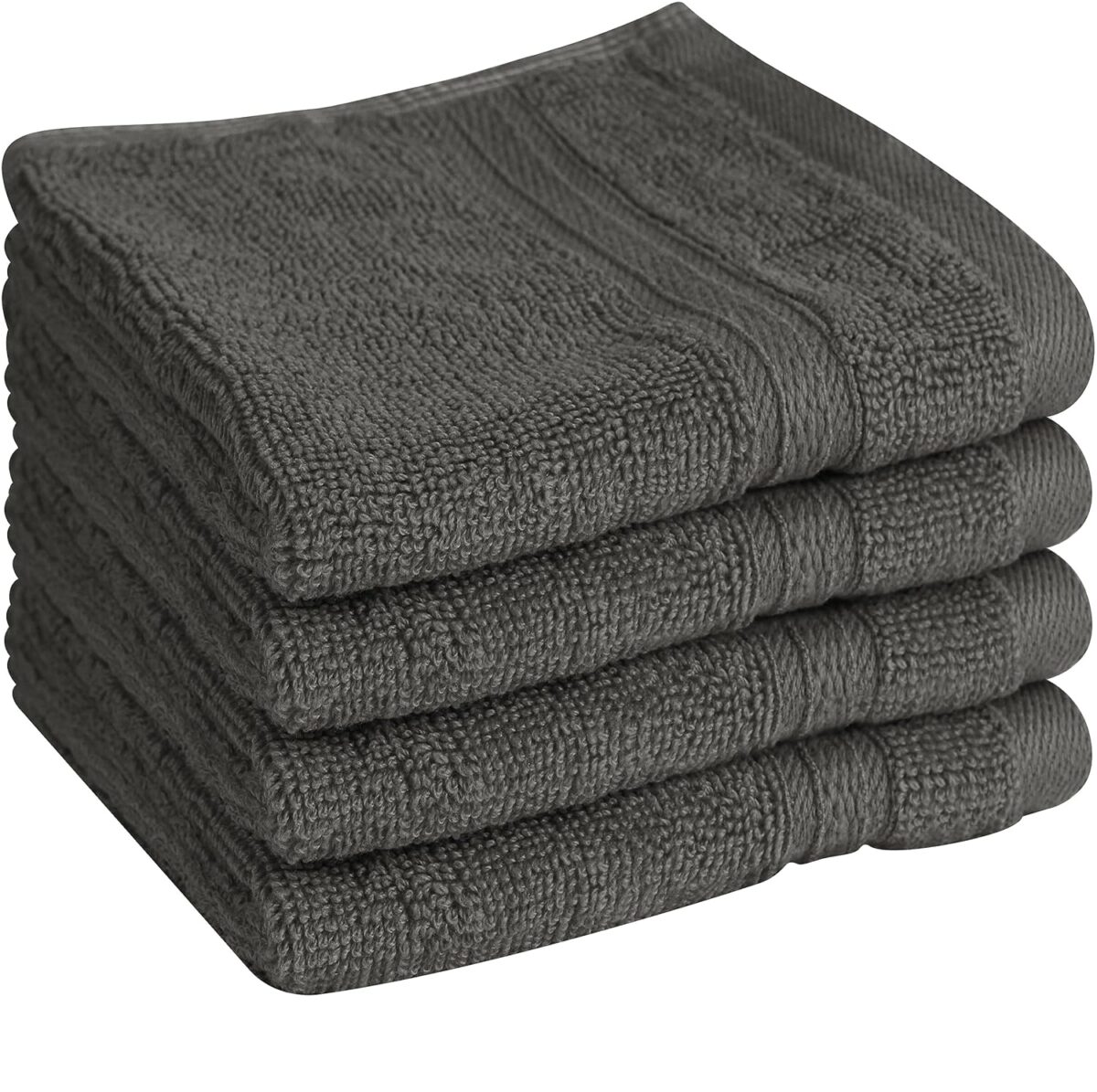 Towel and Linen Mart 100% Cotton - 24 Pack Wash Cloth Set - Flannel Face Cloths, Highly Absorbent and Soft Feel Fingertip Towels (Multi, Pack of 24)