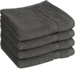 Towel and Linen Mart 100% Cotton - 24 Pack Wash Cloth Set - Flannel Face Cloths, Highly Absorbent and Soft Feel Fingertip Towels (Multi, Pack of 24)