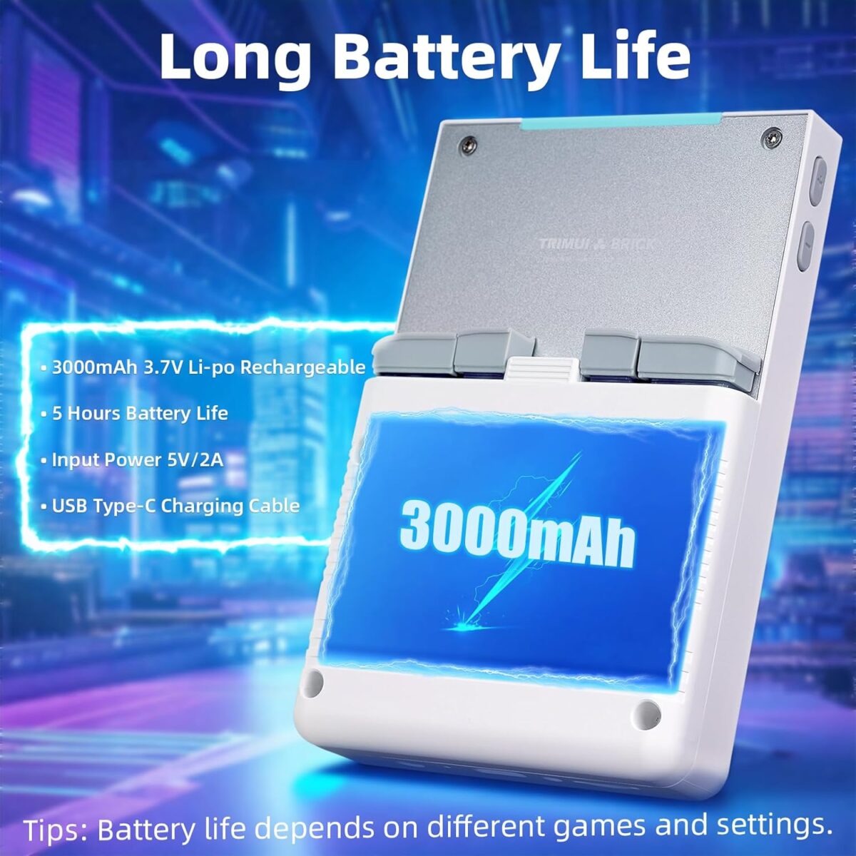 Trimui Brick Retro Handheld Game Console, Mini Video Gaming Console, 3.2'' Retro Gaming Console with IPS Screen, 64G TF Card, Multiple Classic Games Emulators, 3000mAh Battery,...