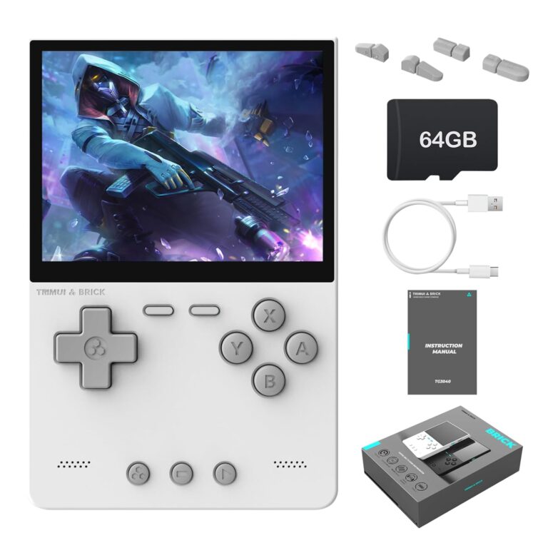 Trimui Brick Retro Handheld Game Console, Mini Video Gaming Console, 3.2'' Retro Gaming Console with IPS Screen, 64G TF Card, Multiple Classic Games Emulators, 3000mAh Battery,...