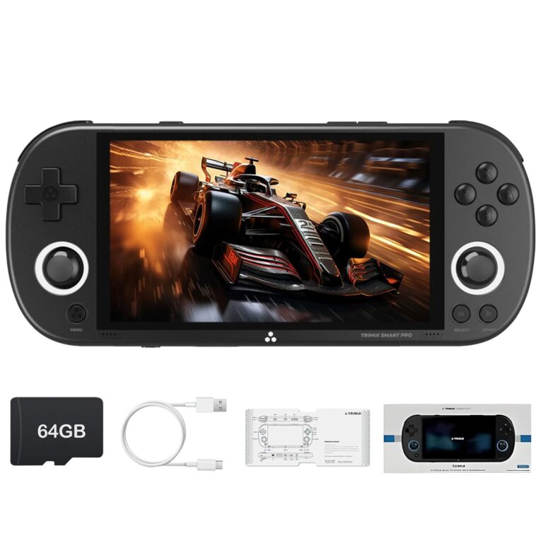 Trimui Smart Pro Retro Handheld Game Console, Video Gaming Console, 3000mAh Retro Gaming Console with 4.96'' 720*1280 IPS Screen, 64G TF Card, Multiple Emulators Classic Games,...