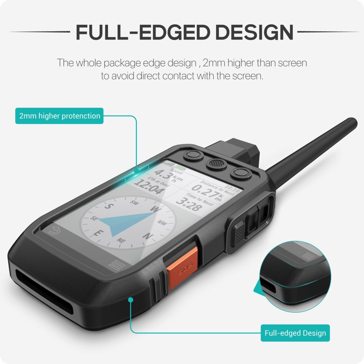 TUSITA Silicone Protective Case Compatible with Garmin Alpha 200 200i 300 300i - GPS System Accessories