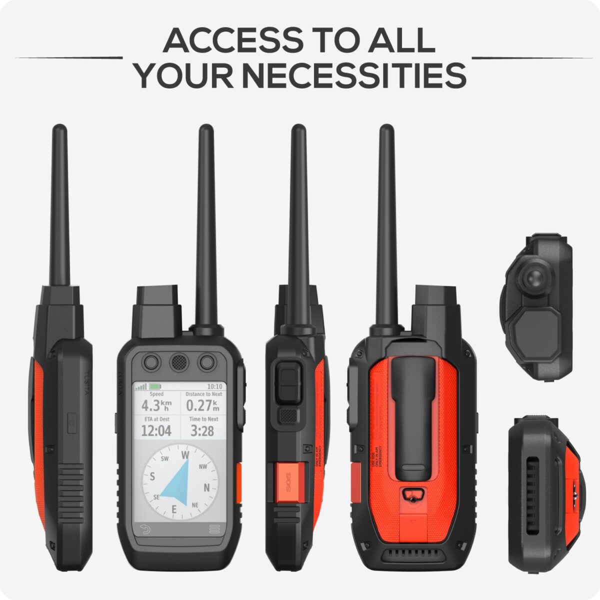 TUSITA Silicone Protective Case Compatible with Garmin Alpha 200 200i 300 300i - GPS System Accessories