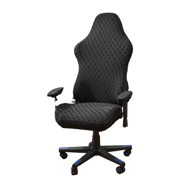 Universal Gaming Chair Cover Cat Scratch Proof Stretchable Gaming Chair Covers with Armrest/Chair Back Covers/Chair Seat Cover,Gamer Chair Cover of Game Office Chair Cover (Black)