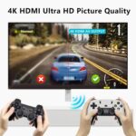 Upgraded Model Wireless Retro Game Stick,Retro Video Game Console,9 emulators, (64G),with Over 40000 Built-in Electronic Games,4K HDMI Output,Dual 2.4G Wireless Control Plug and...