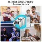Upgraded Model Wireless Retro Game Stick,Retro Video Game Console,9 emulators, (64G),with Over 40000 Built-in Electronic Games,4K HDMI Output,Dual 2.4G Wireless Control Plug and...