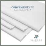 VALENGO Lint Free 100% Cotton New Rags for Dust Cleaning, Soft Tshirt Rags for Cast Iron, Staining Wood, Shoe Polish Cloth Bag, 17”x17”- (7 Pack)