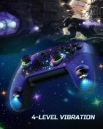 VOYEE Switch Controller, LED Star Wireless Pro Controllers Compatible with Lite/OLED, Multi-Platform Windows PC with 9 Colors Colorful RGB...
